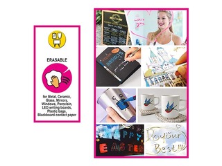 Kriidimarkerid Centrum Metallic, 3-5 mm, 8 värvi