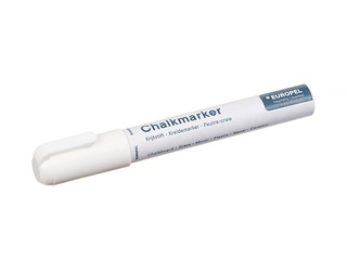 Tahvlimarker Europel, valge, 6mm, 8 tk.