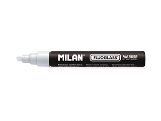 Marker for glass boards Milan, Fluoglass, white, 3-4mm