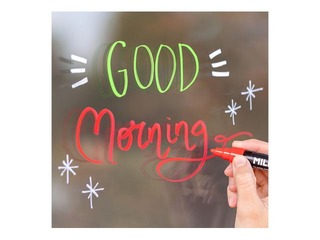 Markeri klaastahvlile Milan, Fluoglass, valge, 3-4mm