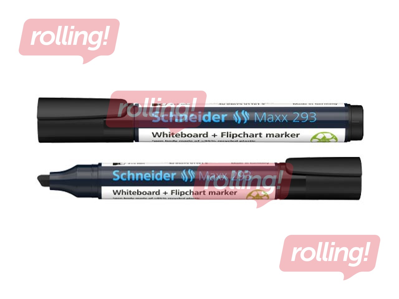 Valgetahvli ja fläpptahvli Schneider 293, 2-5mm, must