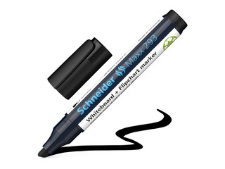 Valgetahvli ja fläpptahvli Schneider 293, 2-5mm, must