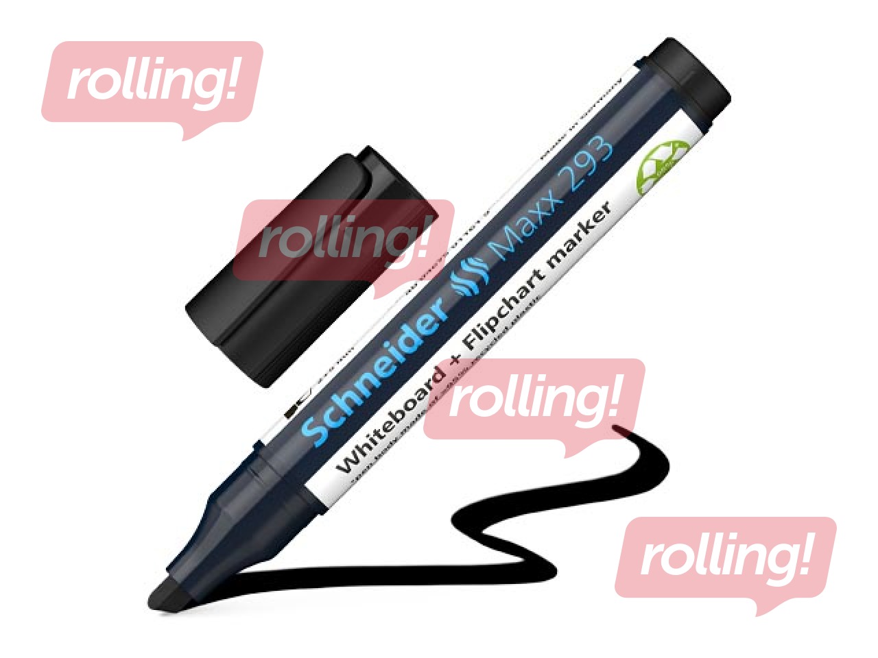 Valgetahvli ja fläpptahvli Schneider 293, 2-5mm, must