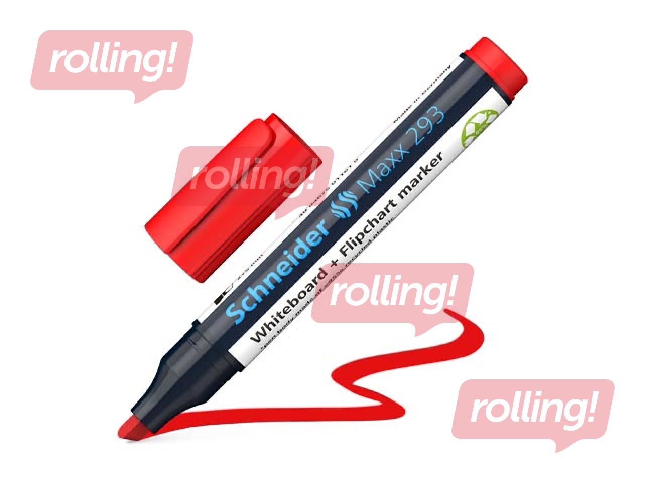 Valgetahvli ja fläpptahvli Schneider 293, 2-5mm, punane