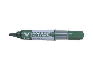 Whiteboard marker Pilot, V Board Master, chisel tip, green, 2.2–5.2mm
