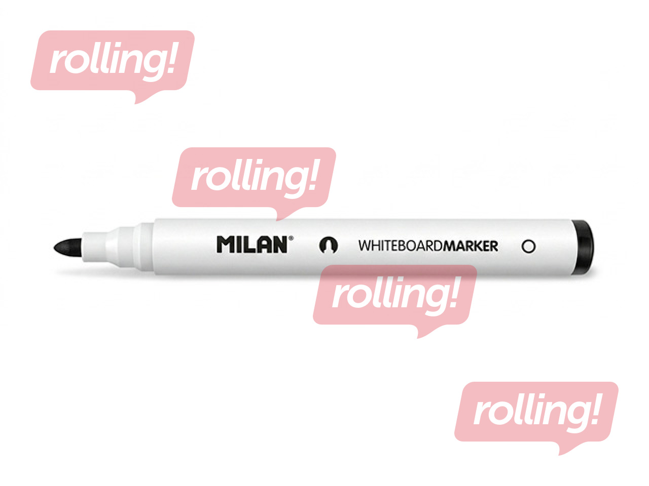 Маркер для белой доски Milan, круглый, чёрный, 4.7мм