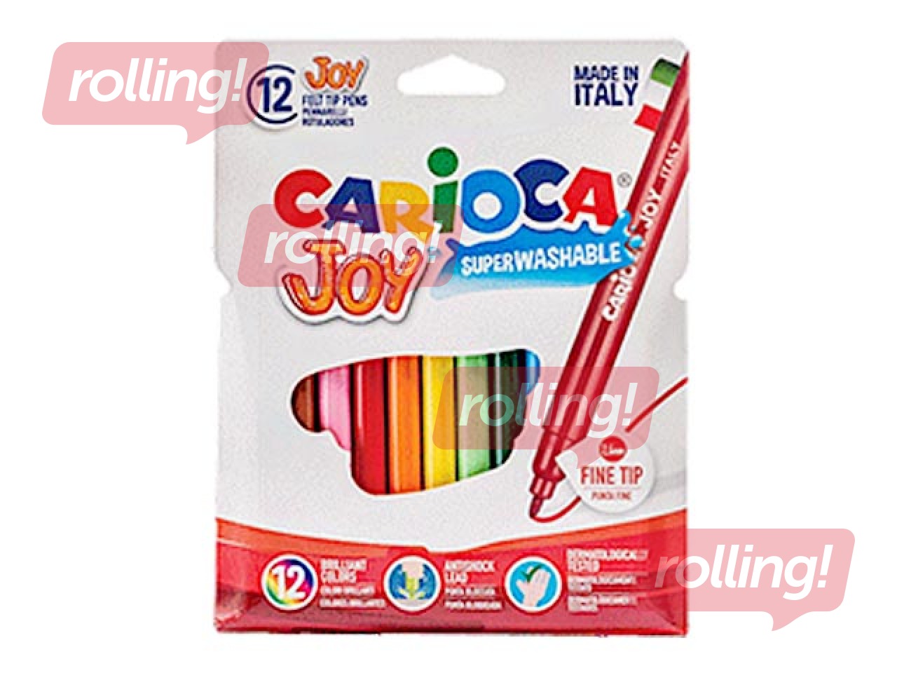 Viltpliiatsid Carioca Joy, 12 värvi