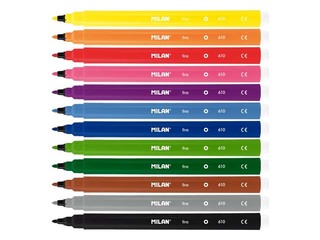 Viltpliiatsid Milan, 12 värvid