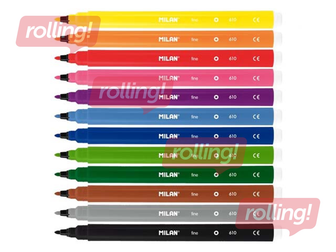 Viltpliiatsid Milan, 12 värvid