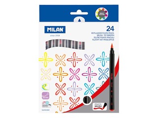 Pintsli otsa fibrepens Milan, 24 värvi