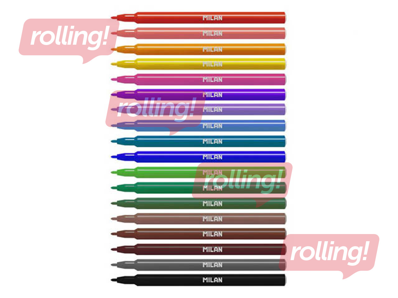 Flomāsteri Milan, 18 krāsas