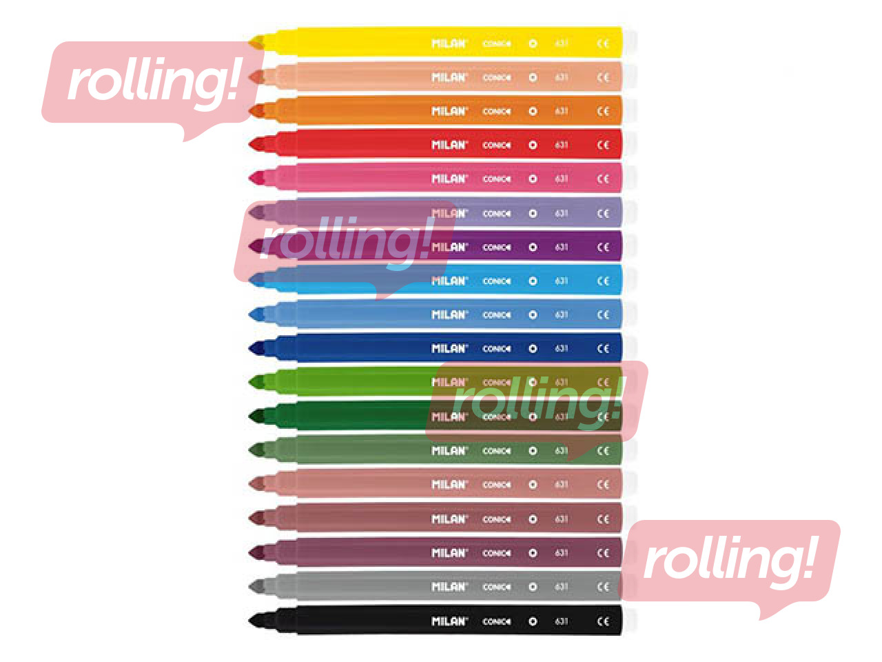 Viltpliiatsid Milan, 18 värvi