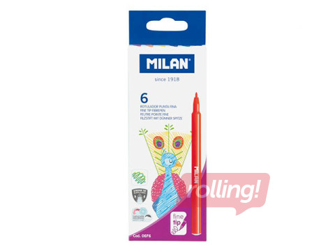 Viltpliiatsid Milan, 6 värvi