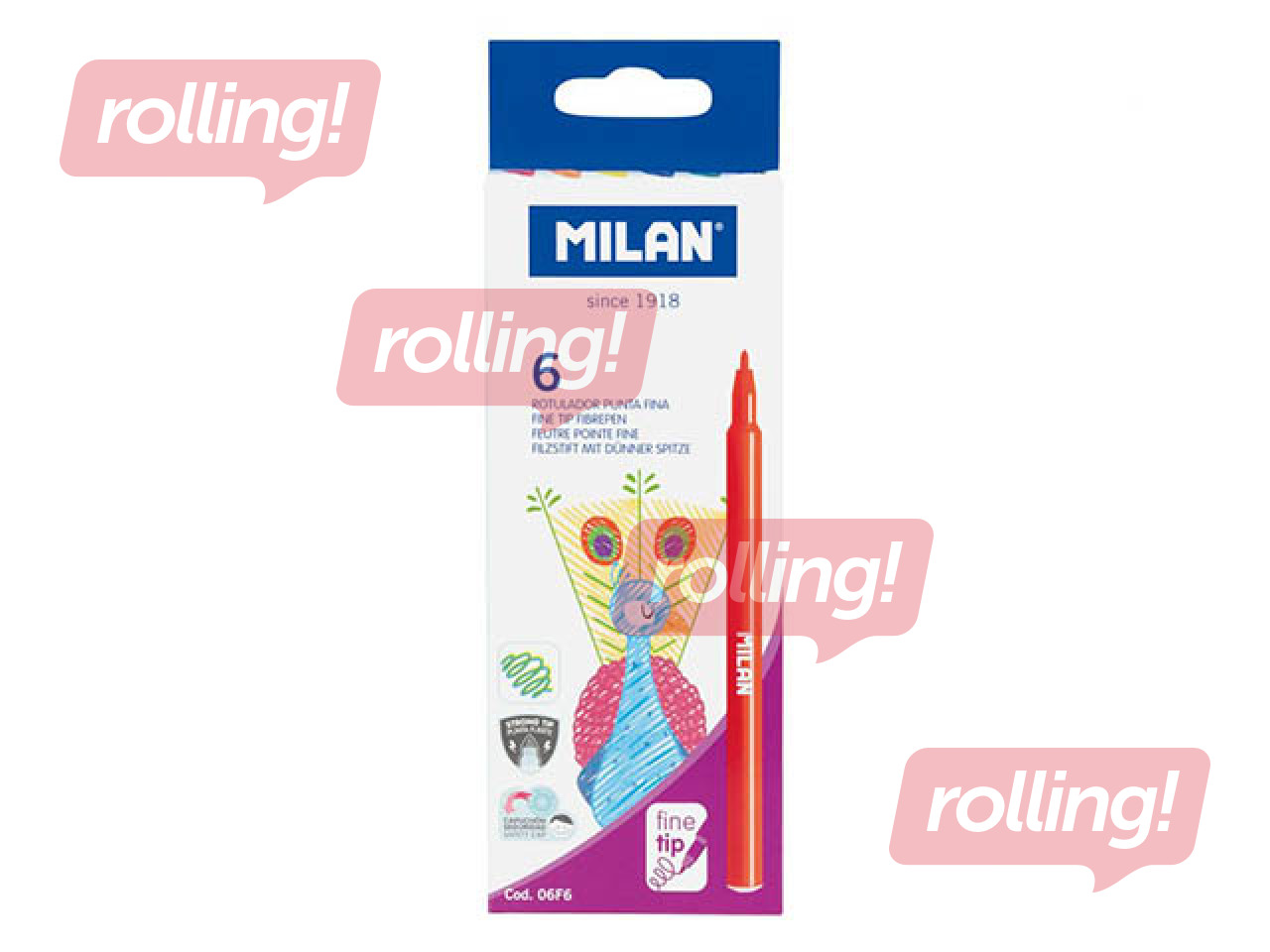 Viltpliiatsid Milan, 6 värvi