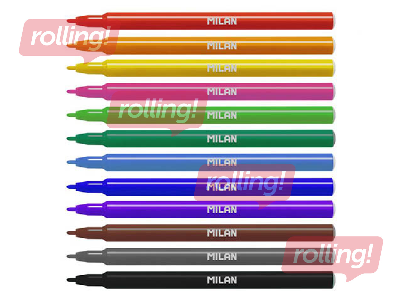 Viltpliiatsid Milan, 12 värvi