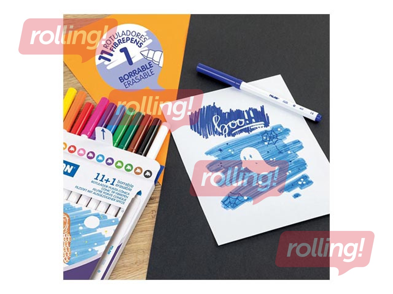 Viltpliiatsid Milan 11+ 1 “kustutav” viltpliiats 