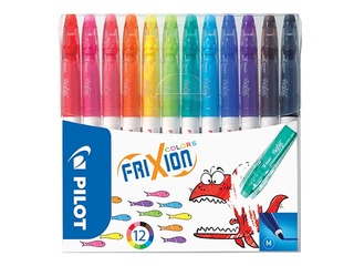 Фломастеры Pilot Frixion Color, стираемые, 12 цветов