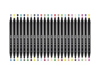 Viltpliiatsid Milan Bicolour, 48 värvi, kahe otsaga