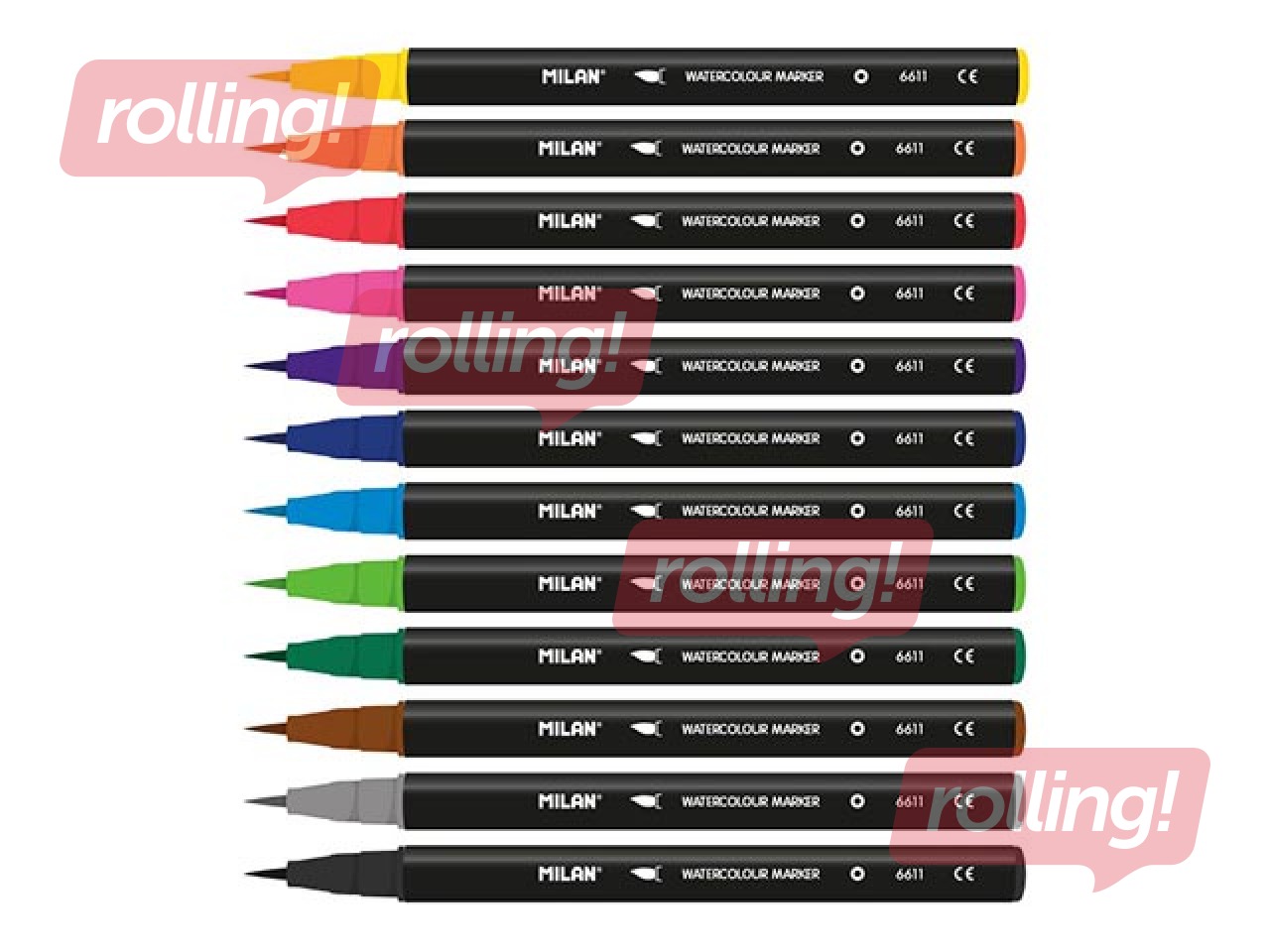 Flomāsteri otas tipa Milan, akvareļu, 12 krāsas