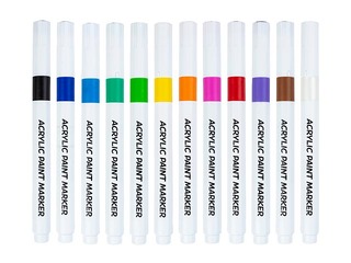 Acrylic paint markers Centrum, 12 colours