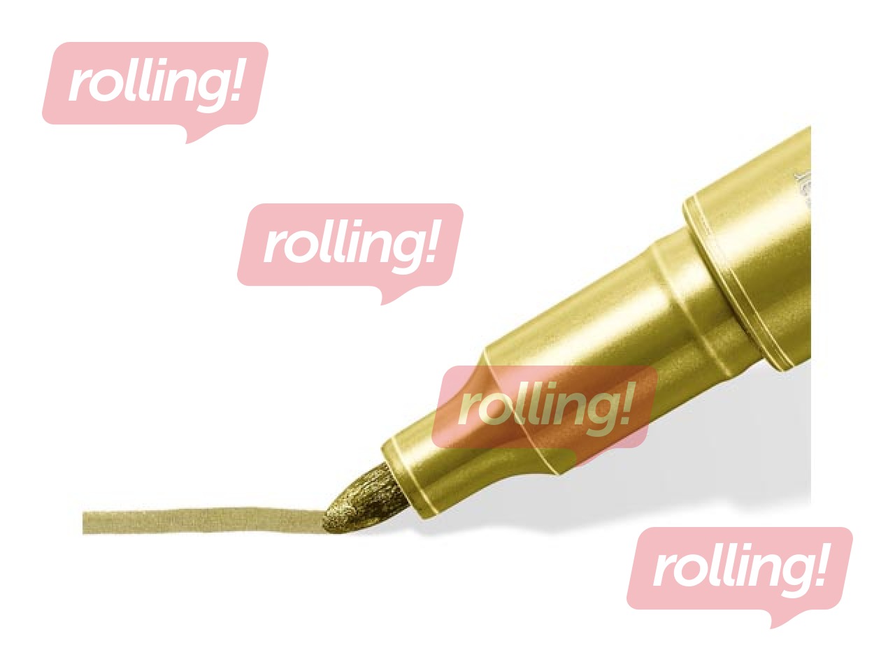 Viltpliiatsid Staedtler, 8323 metallik, 6 värvi ja must pigmentlainer 