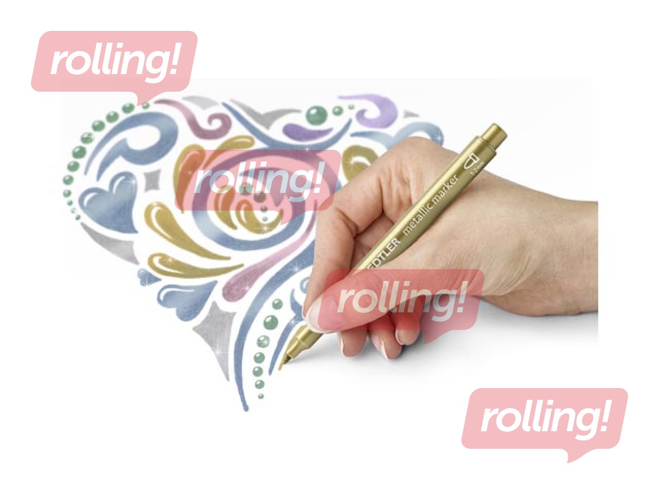 Маркеры Staedtler, 8323 металлик, 5 цветов