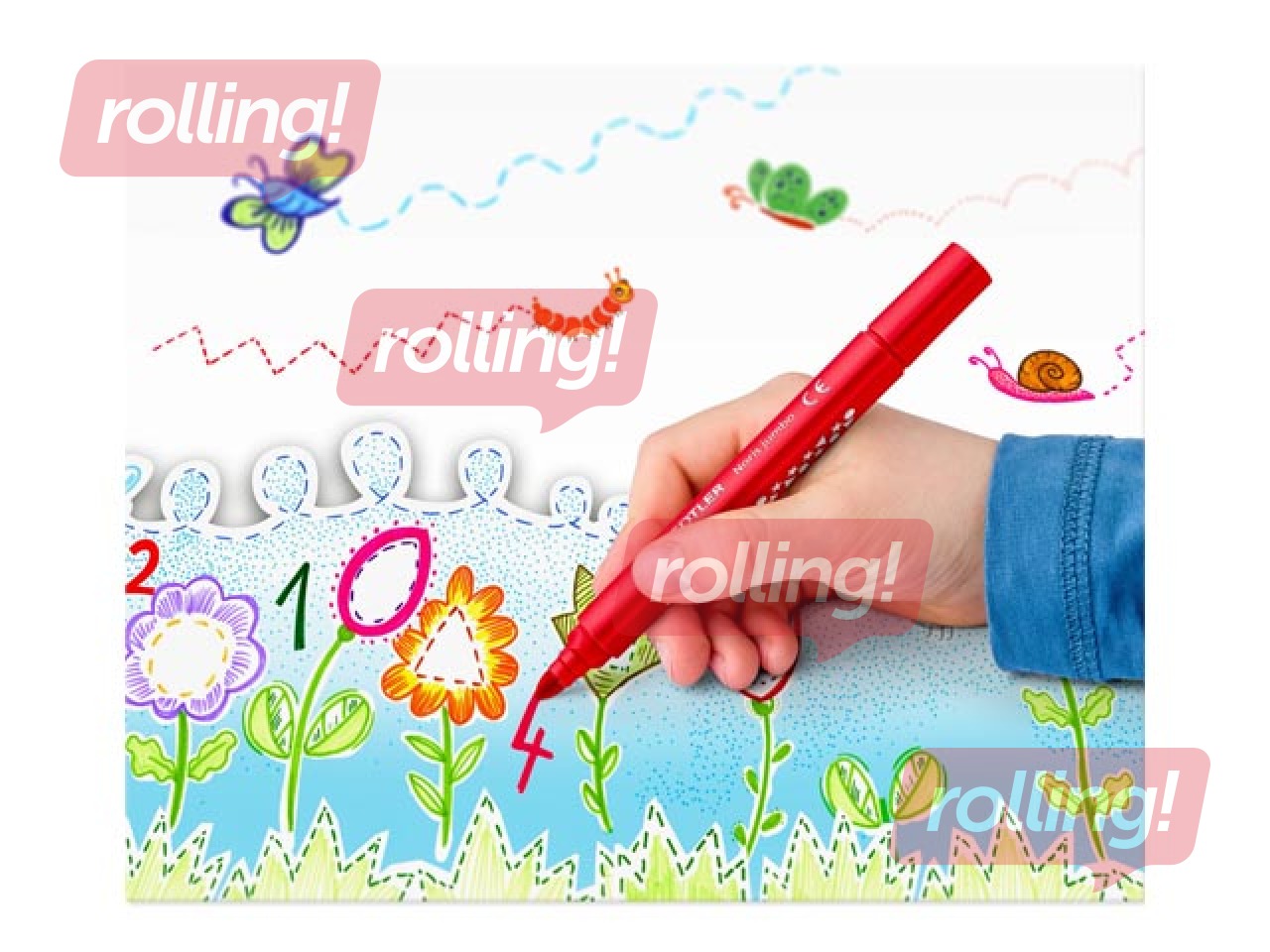 Flomaaustajad Staedtler, Noris jumbo, 12 värvi