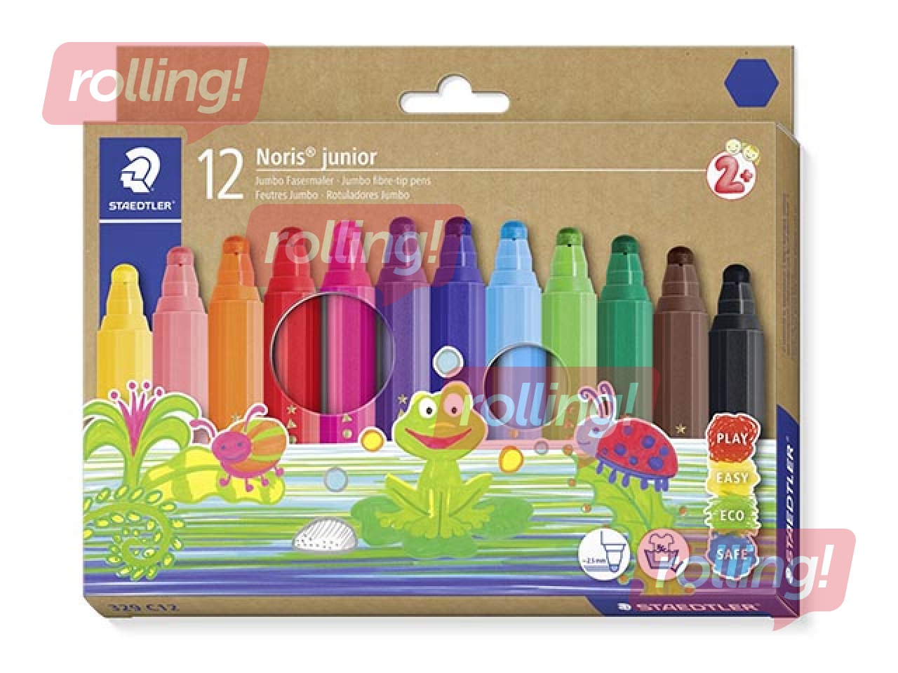 Маркер Staedtler Noris junior 329, 12 цветов