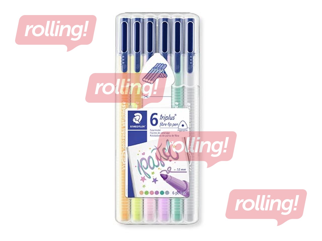 Flomāsteri Staedtler 323, 6 pasteļkrāsas