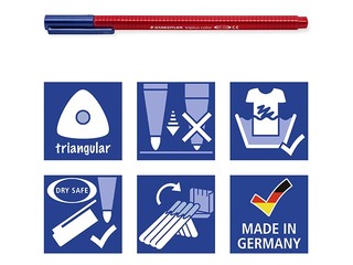 Marker Staedtler 323, 6 pastel