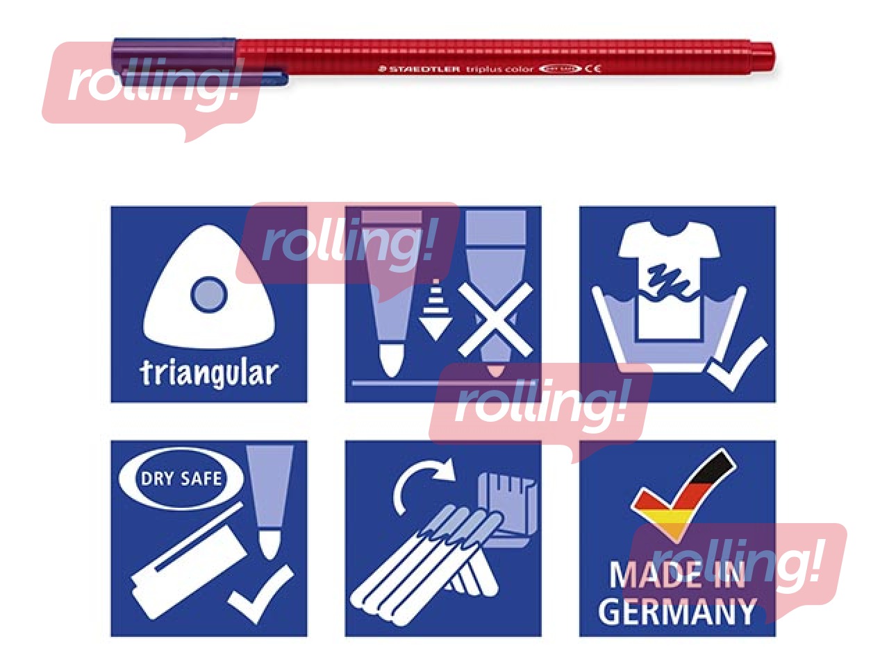 Marker Staedtler 323, 6 pastel