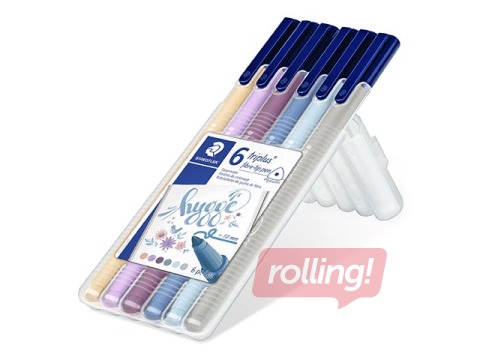Flomāsteri Staedtler 323, 6 Hygge toņa krāsas 
