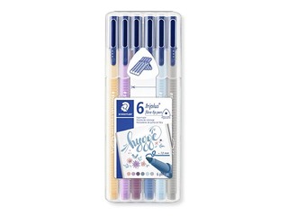 Flomāsteri Staedtler 323, 6 Hygge toņa krāsas 