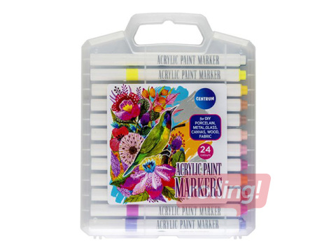 Акриловые маркеры Centrum, 24 цвета