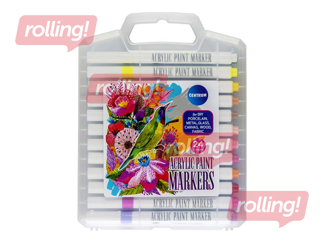 Акриловые маркеры Centrum, 24 цвета