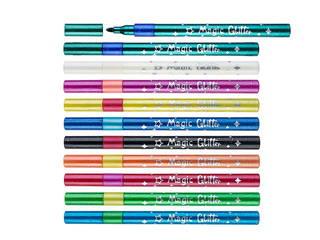 Viltpliiatsid Centrum, JUMBO, MAGIC GLITTER, 10 värvi