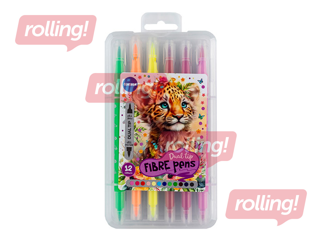 Viltpliiatsid Centrum, ART, kaheotsalised, 12 värvi