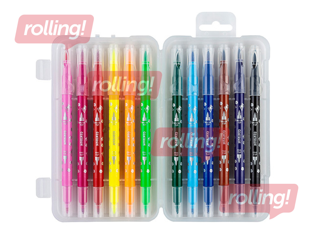 Viltpliiatsid Centrum, ART, kaheotsalised, 12 värvi