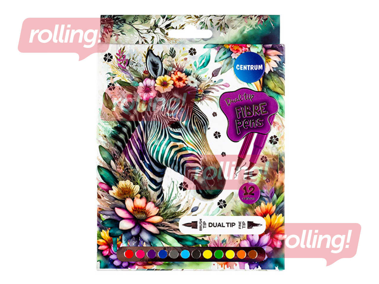 Markers Centrum, ART, double-ended, 12 colors