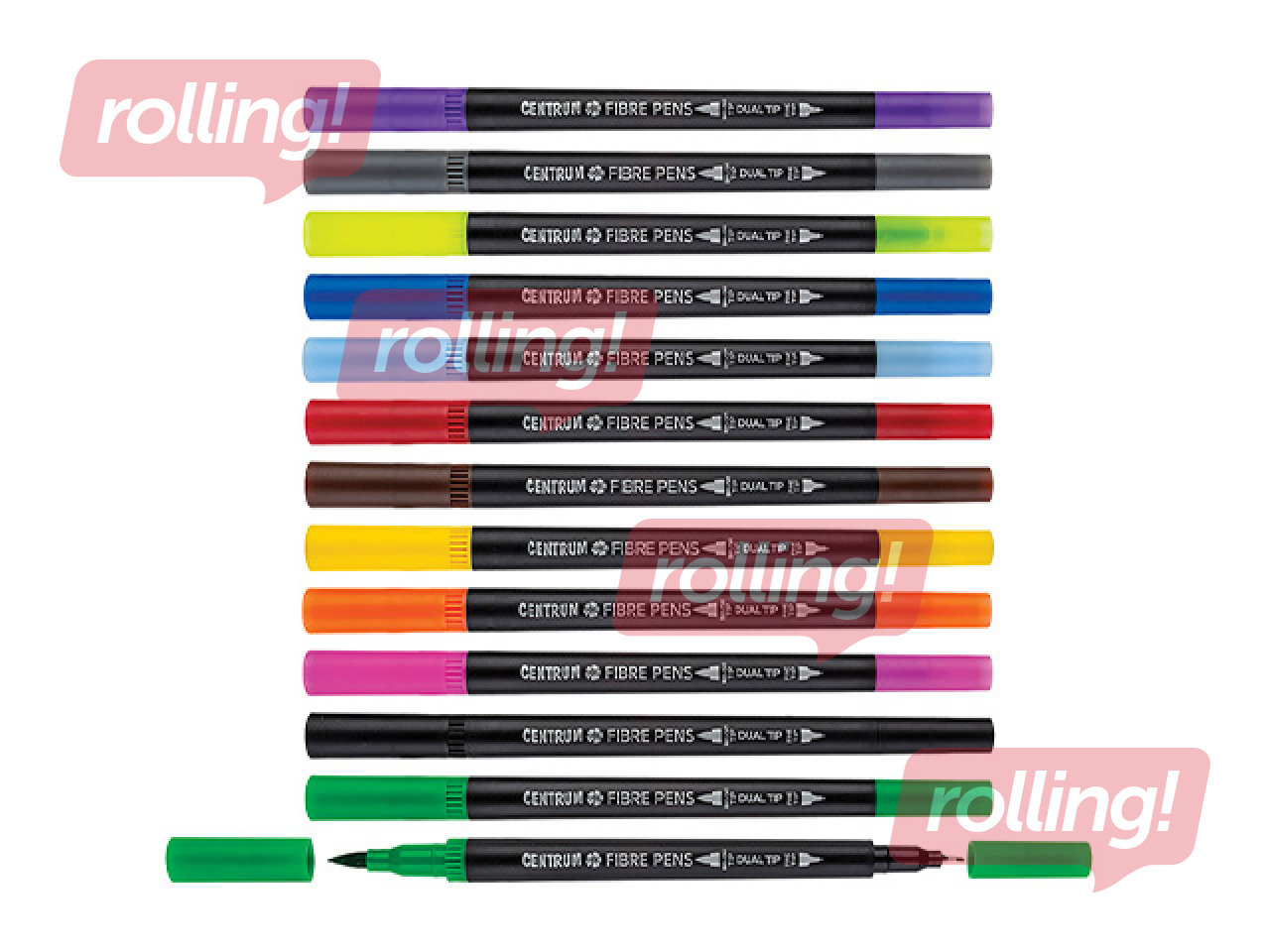 Viltpliiatsid Centrum, ART, kaheotsalised, 12 värvi