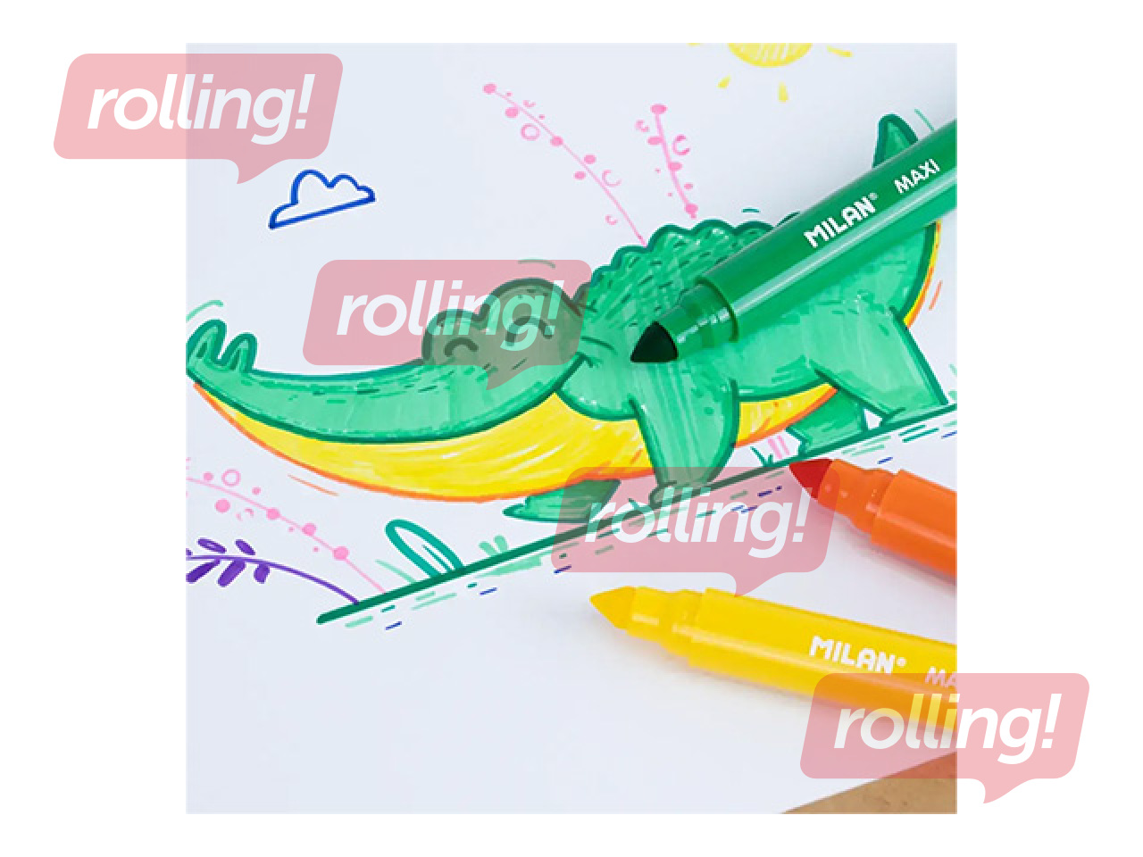 Viltpliiatsid Milan MAXI, 12 värvi