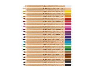 Coloured pencils Milan, 24 colours, large graphite, 3.5mm