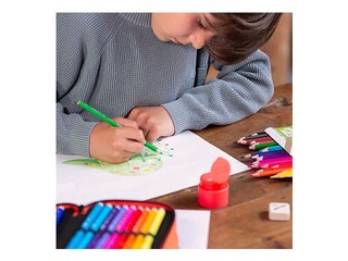 Coloured pencils Milan, triangular, 24 colours