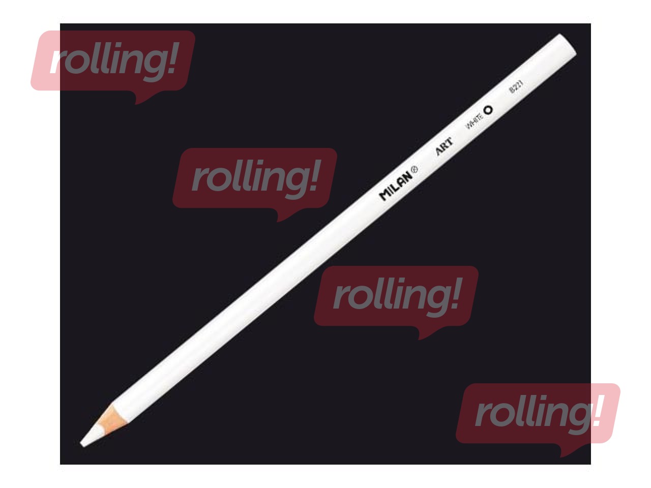 Krāsainais zīmulis Milan, balts, 3 gab.