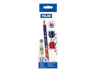 Bicolour red-blue Milan Maxi pencil