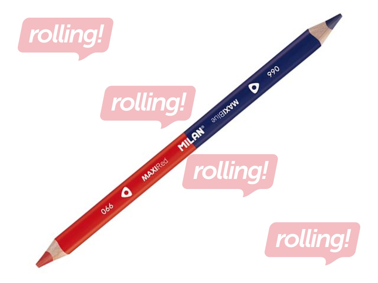 Zīmulis Milan Maxi sarkans/zils