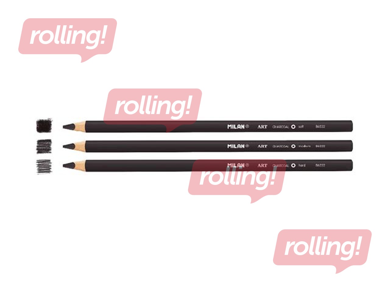 Ogles zīmuļi Milan Art, 3 gab.