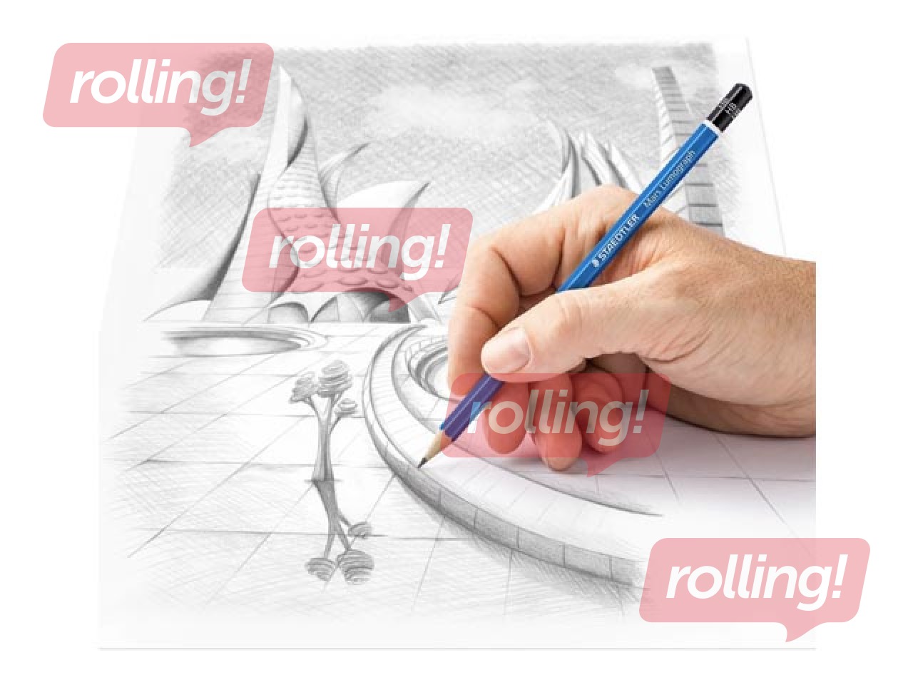 SALE Pliiatsid Staedtler Lumograph 100, metallkarbis, 24 tk.