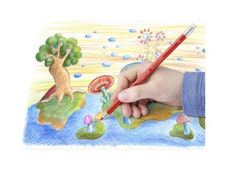 Krāsainie zīmuļi ar dzēšgumiju Staedtler 144 50N, 12 gab.