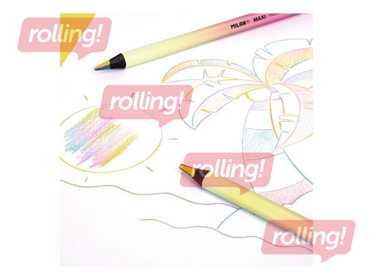 Värvipliiats Milan MAXI Sunset series